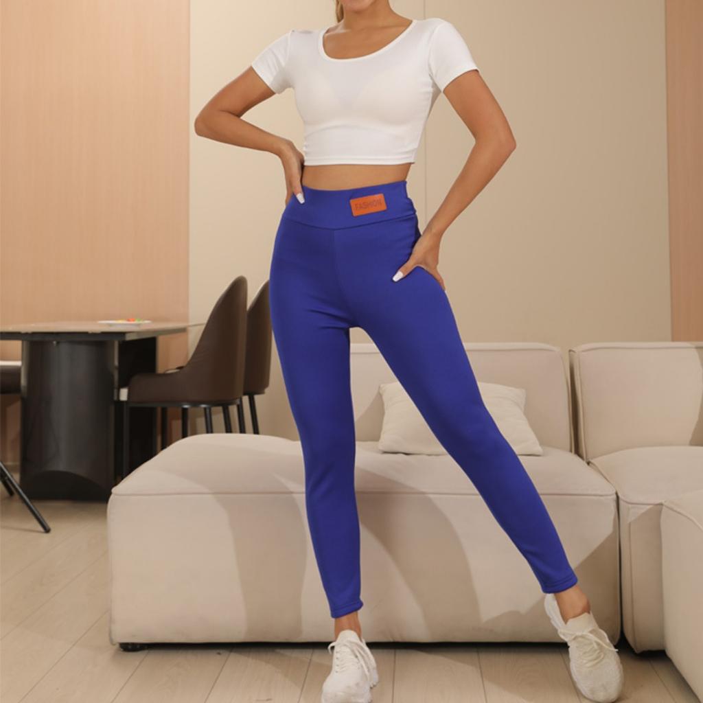 300-390g Thickened Lamb Wool Leggings with Added Fleece, Women's Outerwear, Pencil Pants with Small Legs, High Waist, Slim Fit, and Warm Pants