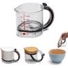 4-In-1 Adjustable Measuring Cup Multi-Functional Measuring Cup with Scraper-Style Seal Base Measurings Cube Cups for Cooking