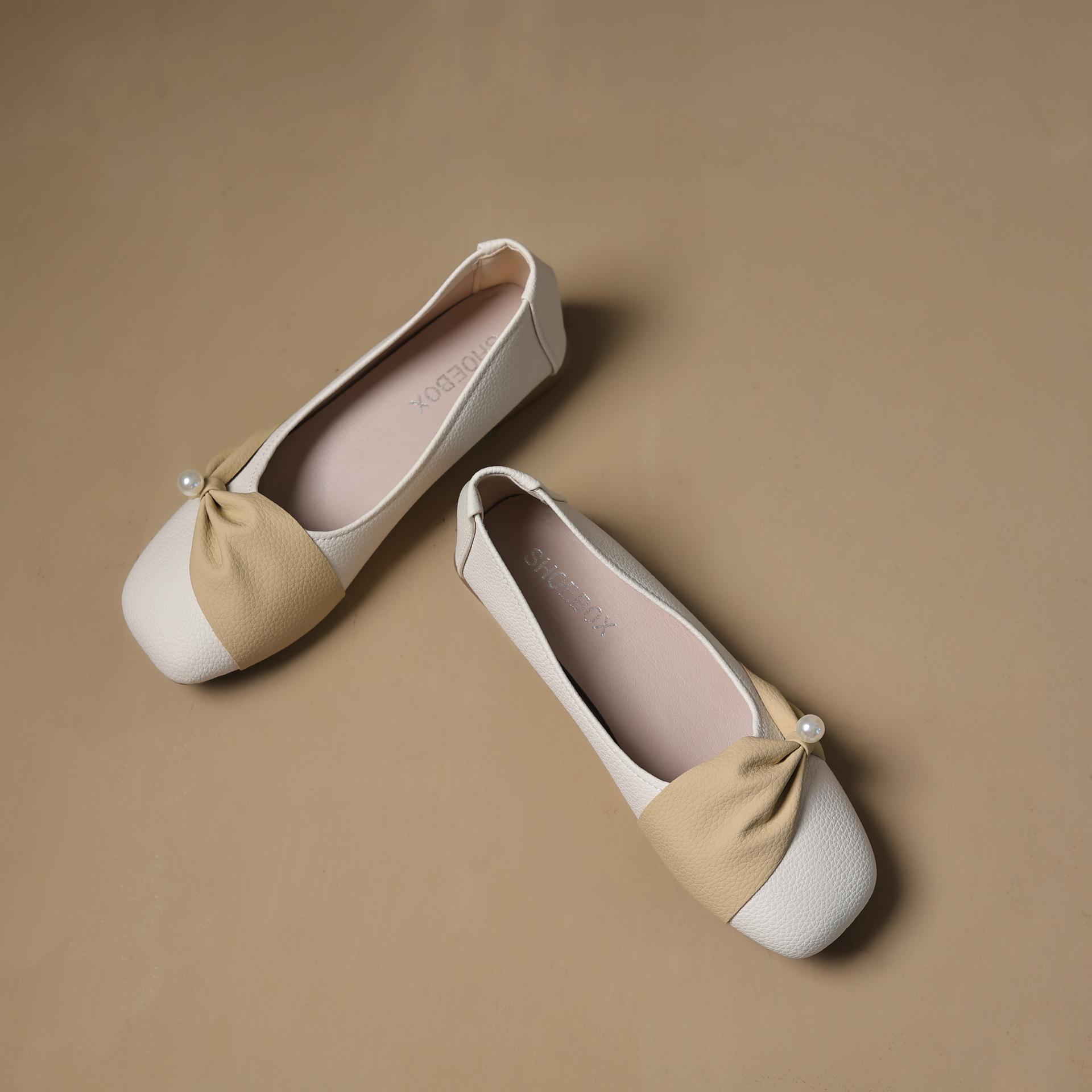 

Elegant shallow mouth gentle Doudou shoes spring and summer breathable and comfortable women s single shoes 2025 new versatile soft sole commuter sing 40