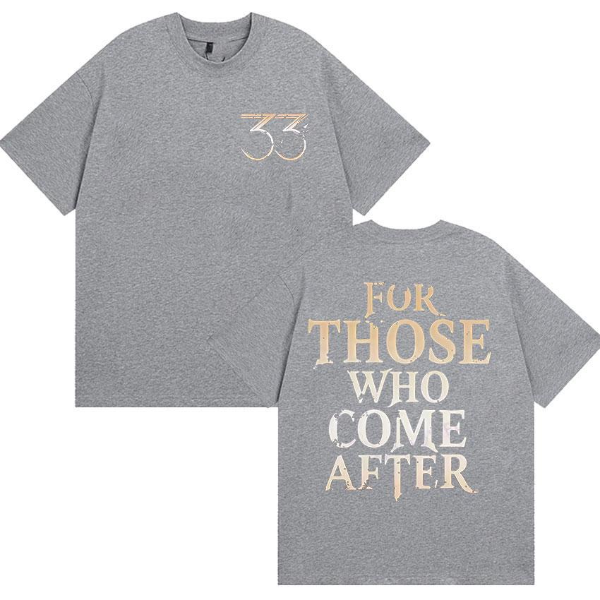 Esquie Clair Obscur Expedition 33 for Those Who Come  Game T Shirts Men's Casual Vintage Aesthetic Cotton T-Shirt Tops
