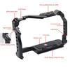 Protective Camera Cage Aluminum Alloy with Cold Shoe Mount Arca Quick Release Slot Numerous 1 4in And 3 8in Threaded Holes Compatible with Canon EOS