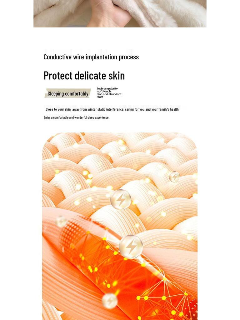 Plush Winter Bubble Rabbit Velvet Fleece-Lined Warm Bed Sheet