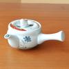 Cute ceramic made in featuring a colorful rabbit flower design and a stainless steel tea Arita-yaki teapot, 270ml, Japan, strainer.
