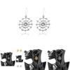 Simple Alloy Spider Web Earrings For Women Retro Hollow Pendant Fashion Jewelry