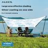 Alocs camping canopy waterproof, portable, sun-proof, 210T polyester, for hiking, family camping, beach travel, outdoor adventures