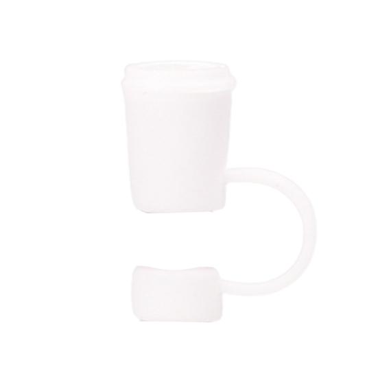 12MM Sugerørshætte Fødevaregodkendt Plast Genanvendelig Støvtæt Ensfarvet Mini Universel Glas Sugerørstip Prop Topper Beskytter Køkkenudstyr