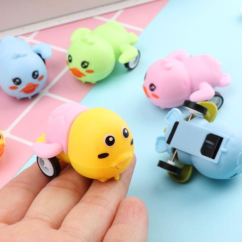 Turtle Mini Duck Animal Vehicle With Rebound Action For Toddler Motor Skills