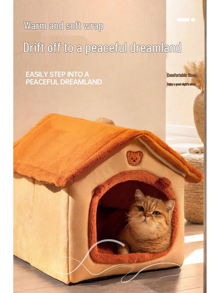 Four Seasons Universal Pet Bed for Dogs and Cats - Winter Warmth, Small Size