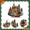 Weihnachtsdekorationen Einweihungsgeschenk Bastelarbeiten Acryl-Hausplakette Acryl 2D Flache Schneeszene Haus für Büro Schreibtisch Feiertag