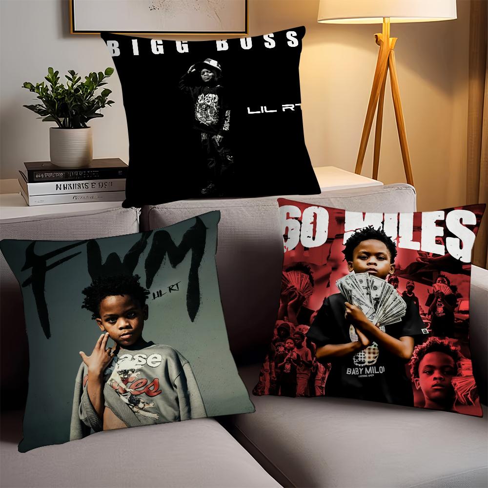 Lil RT Rapper Pillow Case Office Cushions Suitable For Sofa Car Bedroom Decorative Cushion Cover