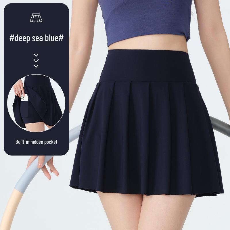 Women's Quick-Dry High-Waisted Pleated Tennis Skirt – Outdoor & Yoga Anti-Exposure Skort