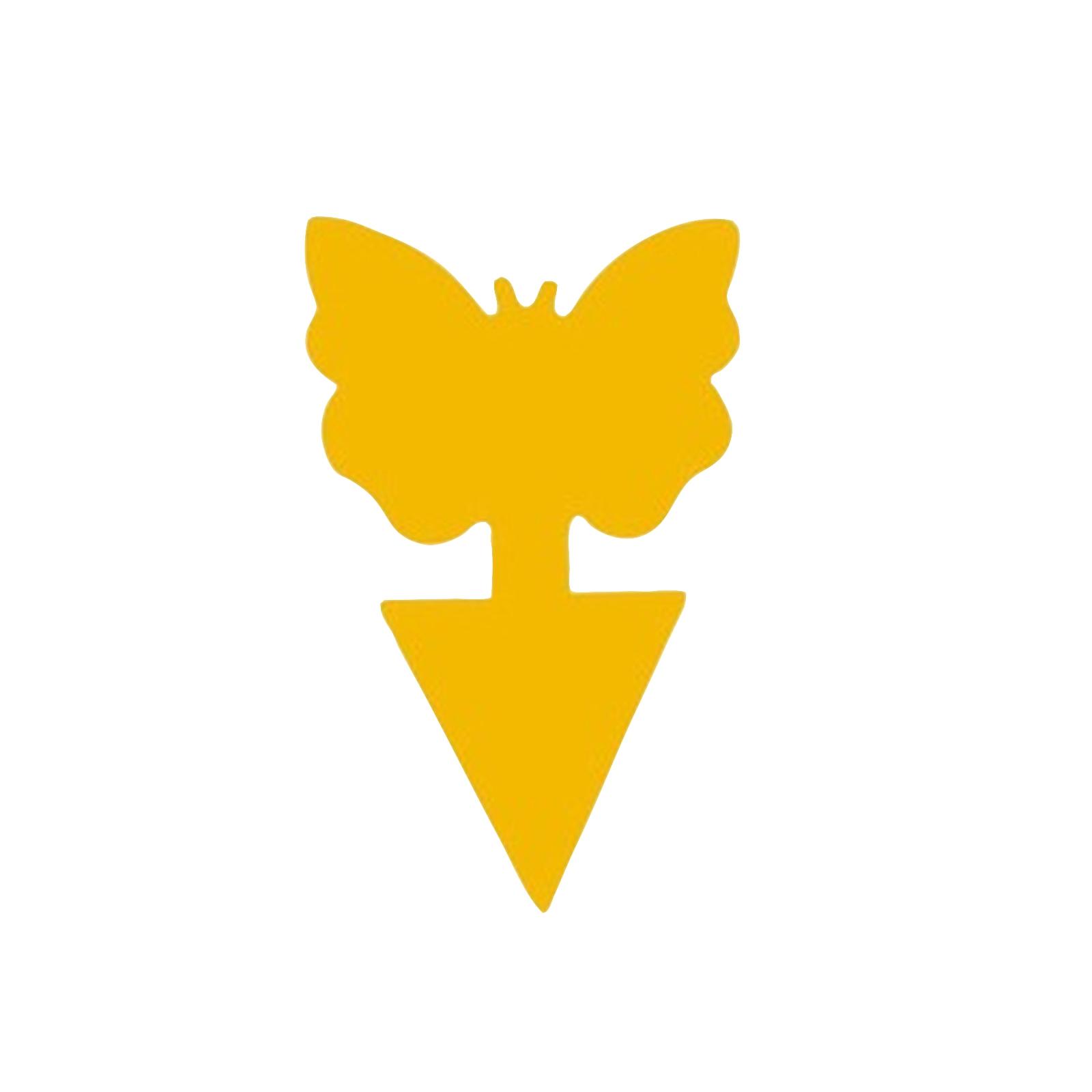 

12 шт. Липкая ловушка для растений, Ловушки-убийцы от грибных комариков для помещений и улицы, Липкие полоски от плодовой мушки для защиты комнатных растений, Без яда и запаха One Size