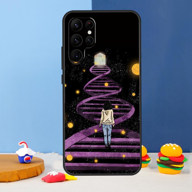 Science DNA Chemistry Phone Case For Samsung Galaxy S25 S24 Ultra S9 S10 S20 S22 S21 S23 Plus S24 FE Cover Coque
