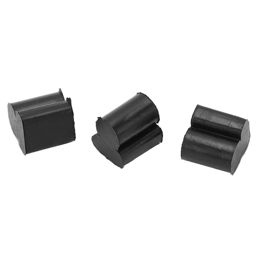 6PCS silicone French Horn Bumper Black Rubber Rotary Valve Pads Tuba Horn For French Horn