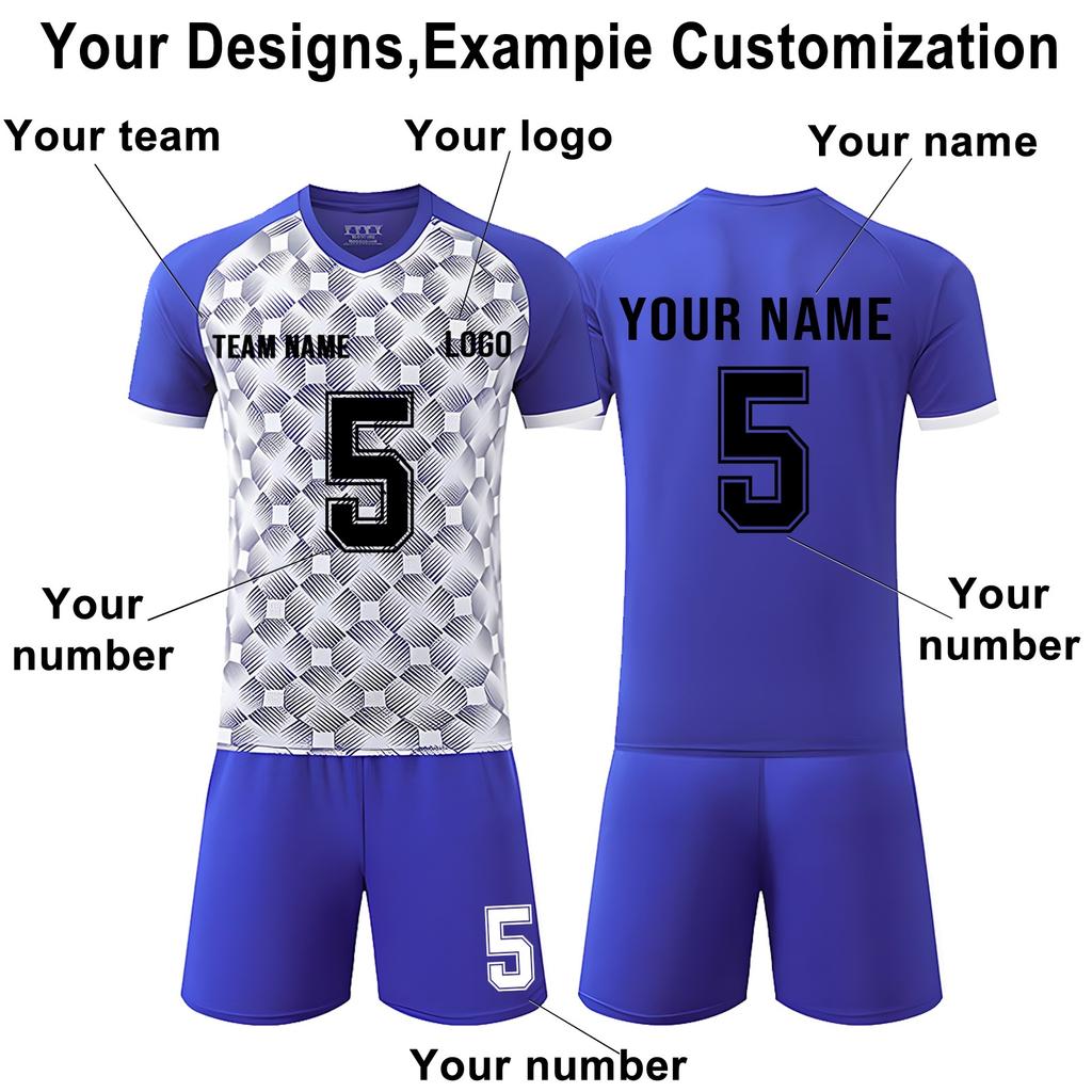 DIY Custom Adult And Children Three-piece Football Uniforms
