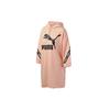 Long Sleeved Dresses Women's Pink Hooded Moderate Mid Length 596026-88