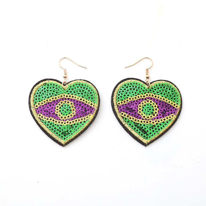 Sequined Earrings Femininity Dinner Ear Accessories Temperament Creative Earrings