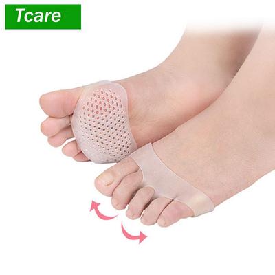 Tcare 1 Paire Coussinets Métatarsiens Gentee Respirants Coussinets de Soulagement de la Douleur de l'Avant-Pied, Coussinets en Gel Doux pour Avant-Pied Protègent Callosités Ampoules