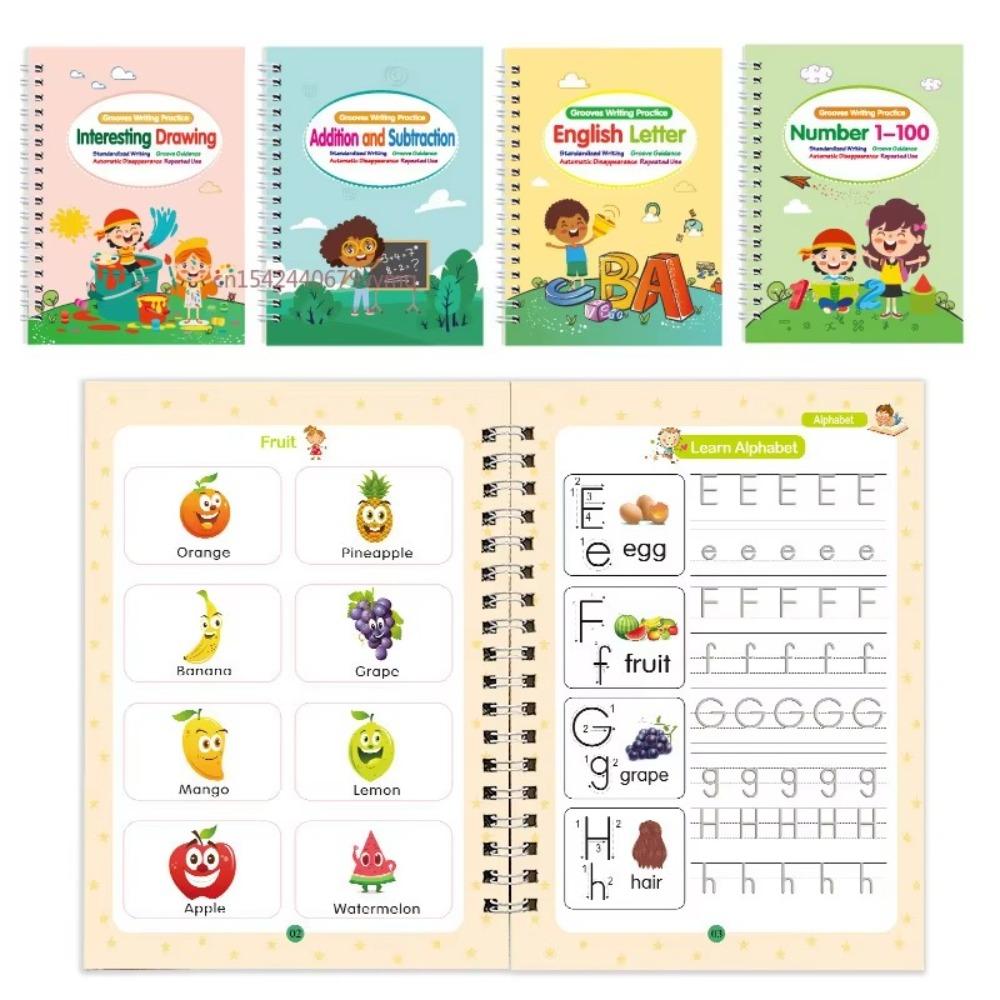 Portable English Letter Calligraphy Book Baby Enlightenment Writing Books