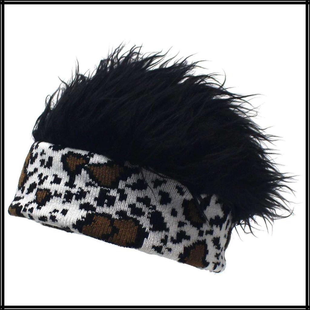 Wig Knitted Animal Knit CZ698 [White Fang] Hat, Hat, Cap, Unique, Men's, Women's, (Dark Brown)