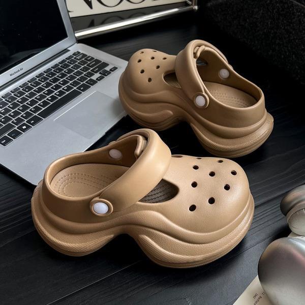 Fashion House Slippers Platform Flat Shoes Female Loafers Slides Summer Scandals Slippers Women Summer Slides Loafers Platform Flat Shoe