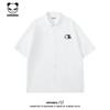 Hello Hipanda, Panda. High end, minimalist, solid color, lapel, short sleeved shirt