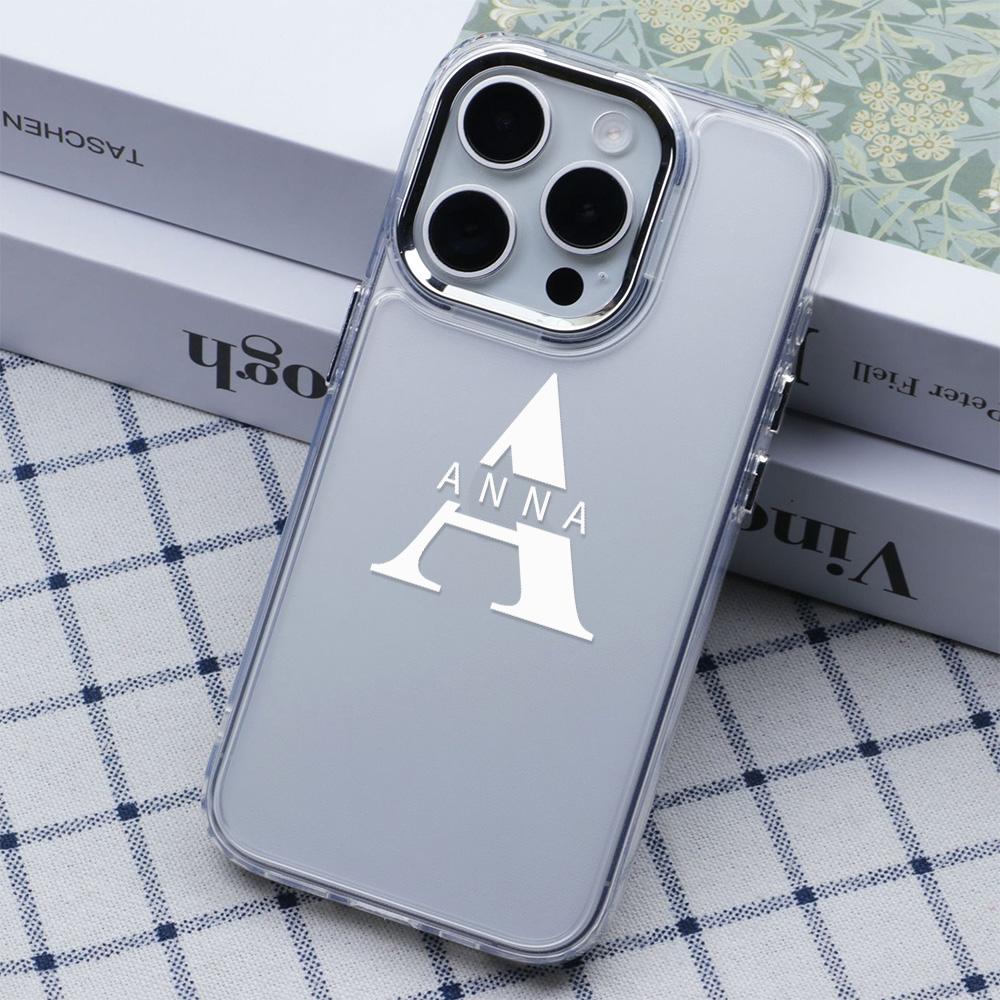 

Anna Phone Case For Iphone 16 17 15 Pro Max 14 Plus 13 12 11 Air 17E 16E Funda Coque Phone Cover Individuality Metal Photo Frame iphone 17 чистый