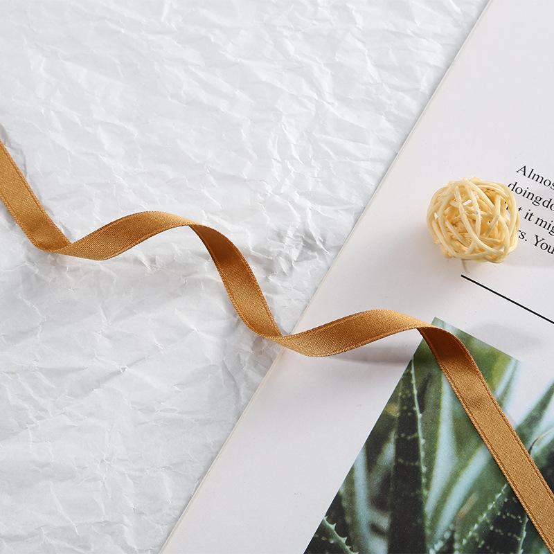 Double-Sided Matte Webbing Thickened Polyester-Cotton Jewelry Trophy Decorative Accessories Bow Colored Ribbon