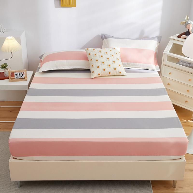 Waterproof Fitted Sheet Home Elastic Bedsheet Skin-friendly Bed Cover Sabanas Para Cama Floral Style Bed Linen(No Pillowcase)