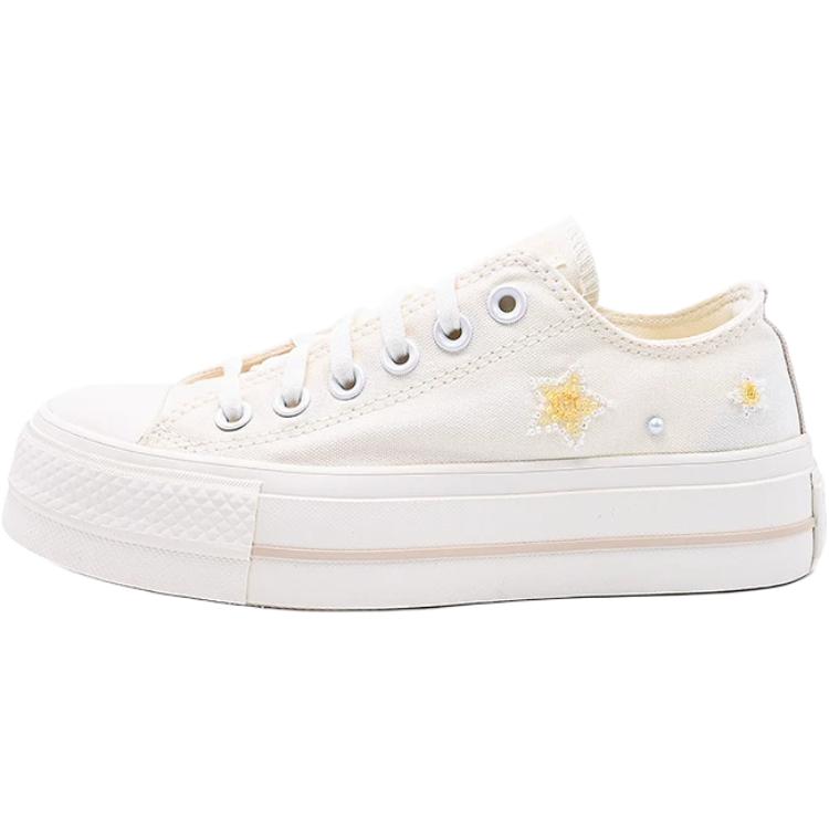 New Converse All Star Lift Abrasion Resistant Low Top Skateboard Shoes Women's White A16580C