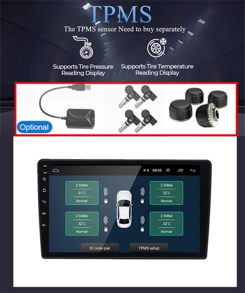 9'' 4GB ROM 64GB Car Stereo Radio GPS WIFI w/Carplay For 2010-2015 Toyota Prius