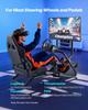 Racing Wheel Stand, Heavy-Duty Simulator Cockpit Steering Wheel Stand with Monitor Stand, Fit Logitech G25,G27,G29,G920,G923, Thrustmaster T300RS,TX