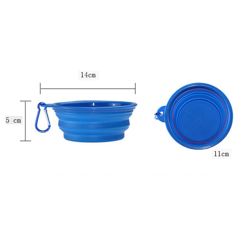 Foldable Silicone Dog Bowl Outdoor Travel Portable Collapsible Puppy Feeding Dishes Water Bowl