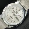JAPAN VINTAGE REFURBISHED SEIKO 5 AUTOMATIC MENS SILVER DIAL WATCH A446270-1