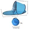 Lightweight One-Second Pop-Up Tent for Single Person - Beach Sunshade & Camping Sun Protection