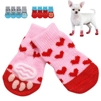 Warme Socken, leicht, bequem, Haustierbedarf, rutschfest, warmer Pfotenschutz für Katzen