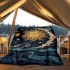 1pc Sun MoonOutdoor Blanket, Soft And Comfortable Blanket, Casual Warm Outdoor Blanket, Good Birthday Gift Yy260328087