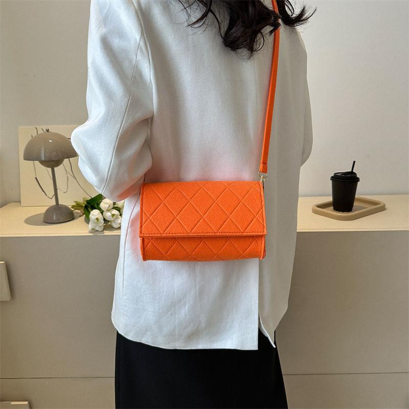 Chic Korean Style Shoulder Bag For Women 2023 Summer Trendy Quilted Purse
