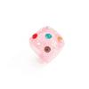 Square Shape Colorful Rhinestone Rings Jewelry Gift Square Ring Resin Finger Rings  Valentine's Day