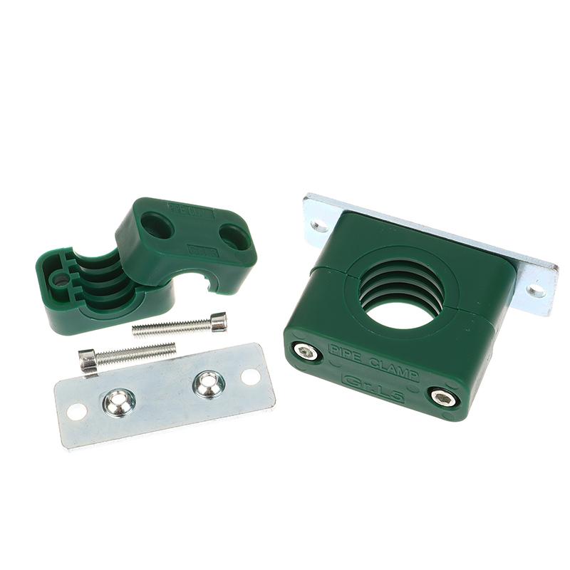 Plastic Pipe Clamp Fastener Kit; Includes 2PCS of Bolted Clips for 6-32mm Diameter Tubes.