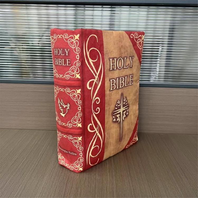 Holy Bibles Shape Plushes Pillow Cushions Soft Religious Ornamentation Comforting Gift For Baptisms Christmas School