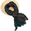 49MD Fashion Crinkled Scarf Stylish Layering Neckwear Polyester Long Scarf For Women
