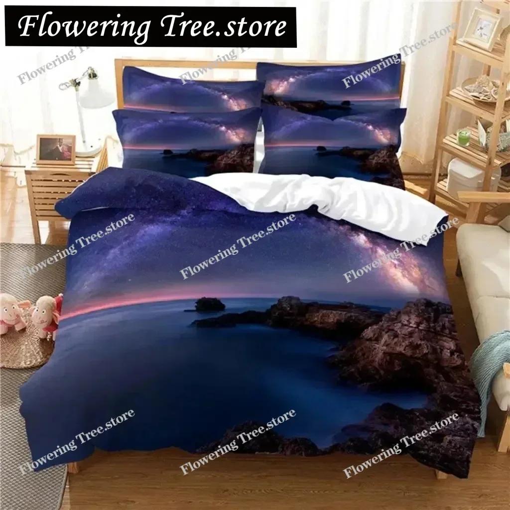 Starry Night Bedding Set Duvet Cover Set 3d Bedding Digital Printing Bed Linen Queen Size Bedding Set Fashion Design