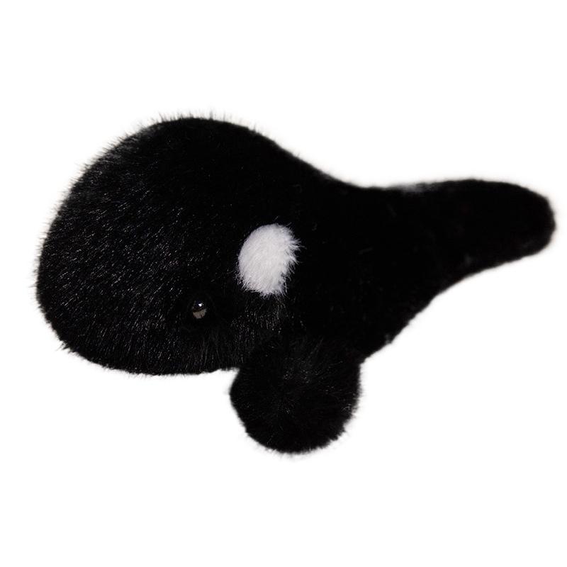 

Kawaii Sea Family Plush Toys Soft Fluffy Seal Doll Cute Shark Desktop Pets Plushie Walrus Office Companion Lovely Gift чорний