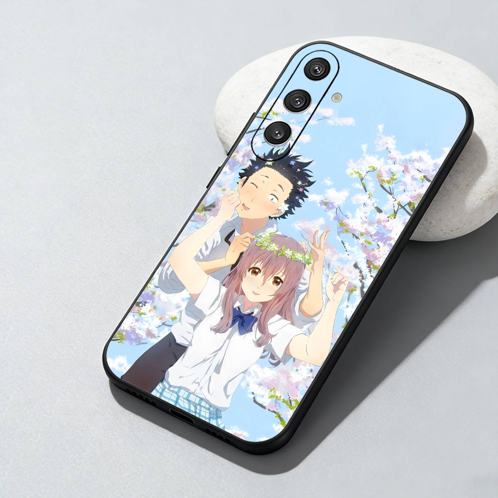 

A S-Silent V-Voice Printed For Couple Phone Case For Samsung Galaxy A73,A72,A71,A70,A52,A51 Others Soft Black Cover Samsung a21