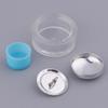 20 Pcs DIY Buttons With Loop Blank Back Cover