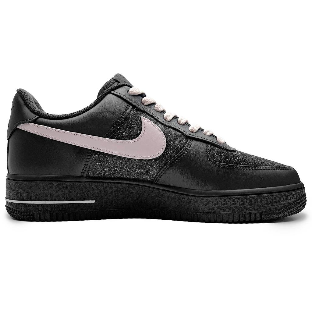 Nike Air Force 1 Leather Slip Resistant Abrasion Resistant Low top Skateboard Shoes Unisex Pink Black CW2288-001(Team285-)