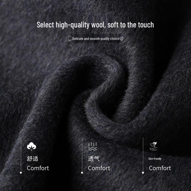 HSTYLE Women's 2025 Double-Faced Wool Long Coat