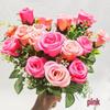 Peace Rose Artificial Floral Bouquet Decoration