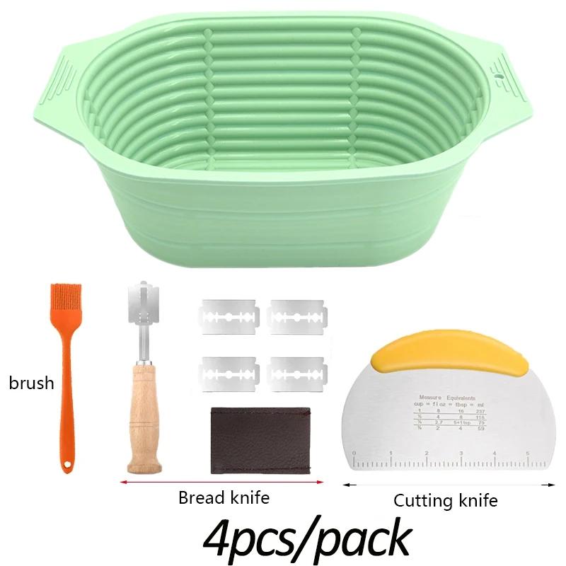 Foldable Bread Fermentation Basket Silicone Bread Making Baking Fermentation Baking Tools Home Kitchen Practical Accessories